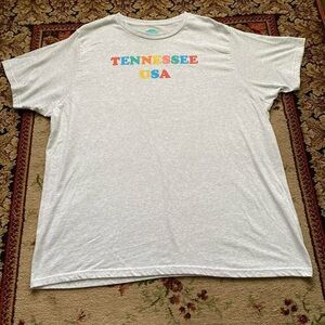 Home Free tennessee usa rainbow lettered t-shirt